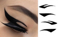 Lot de 4 paires de stickers Makeup